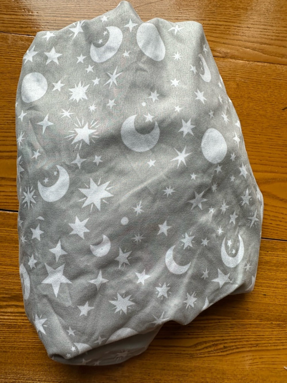 Gray Star & Moon Kids Crib Sheet